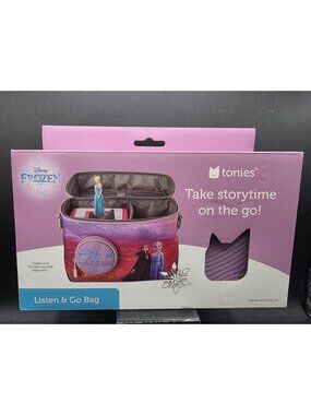 Disney Frozen Tonies Listen & Go Bag Purple Storage For Toniebox & Figurines